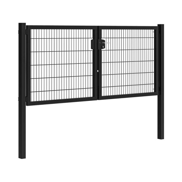 Panelhegns dobbeltl�ge B:3,0 x H:1,2 m RAL 9005