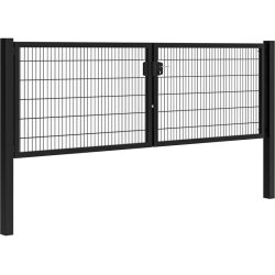 Panelhegns dobbeltl�ge B:4,0 x H:1,2 m RAL 9005