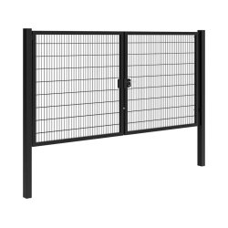 Panelhegns dobbeltl�ge B:4,0 x H:1,8 m RAL 9005
