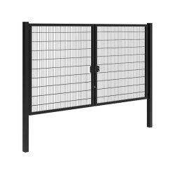 Panelhegns dobbeltl�ge B:4,0 x H:2,0 m RAL 9005