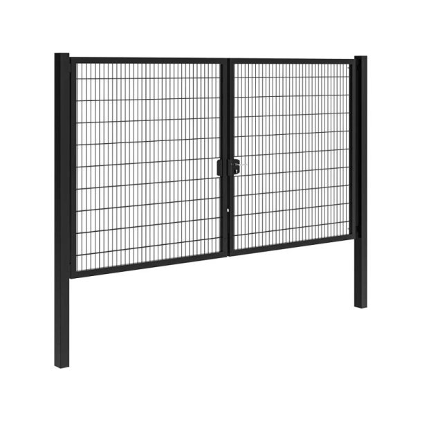 Panelhegns dobbeltl�ge B:4,0 x H:2,0 m RAL 9005