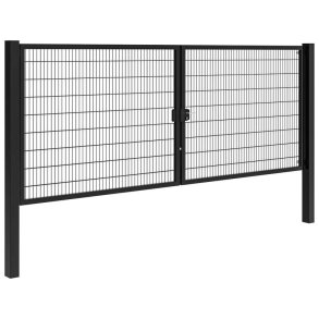 Panelhegns dobbeltl�ge B:5,0 x H:1,8 m RAL 9005