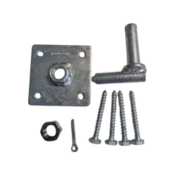 Stabel, flad montageplade, �20mm, justerbar