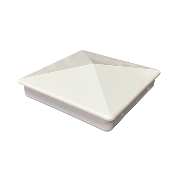 Dallas stolpehatt 12,7x12,7 cm hvit, pyramide