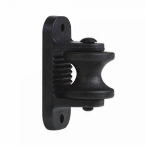 Hörnisolator. m. rul. t. eltrd, svart, 10 st.