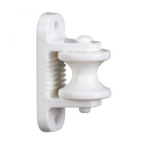 Hörnisolator. m. rul. t. eltrd, vit, 10 st.