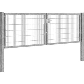Panelhegns dobbeltl�ge B:4,0 x H:1,2 m galv.