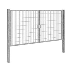 Panelhegns dobbeltl�ge B:4,0 x H:1,8 m galv.