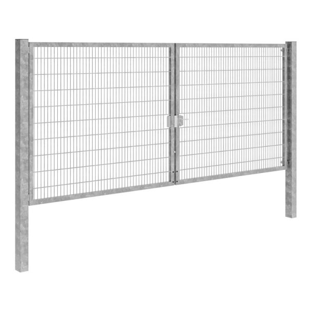 Panelhegns dobbeltl�ge B:5,0 x H:2,0 m galv.