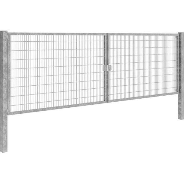Panelhegns dobbeltl�ge B:6,0 x H:1,8 m galv.