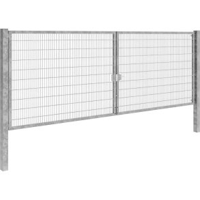 Panelhegns dobbeltl�ge B:6,0 x H:2,0 m galv.