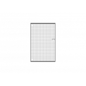 Lettvektsgrind med netting H190xL120cm