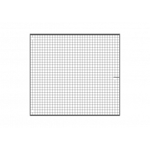 Lättviktsgrind med flätvärk H230xL250cm