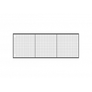 Lättviktsgrind med flätvärk H115xL300cm