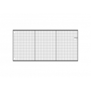 Lättviktsgrind med flätvärk H145xL300cm