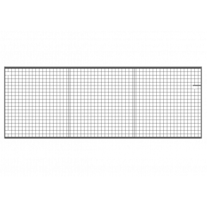 Lättviktsgrind med flätvärk H145xL400cm