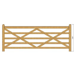 Country Manor 457cm (300cm)  tryckimpregnerad (skjutgrind)