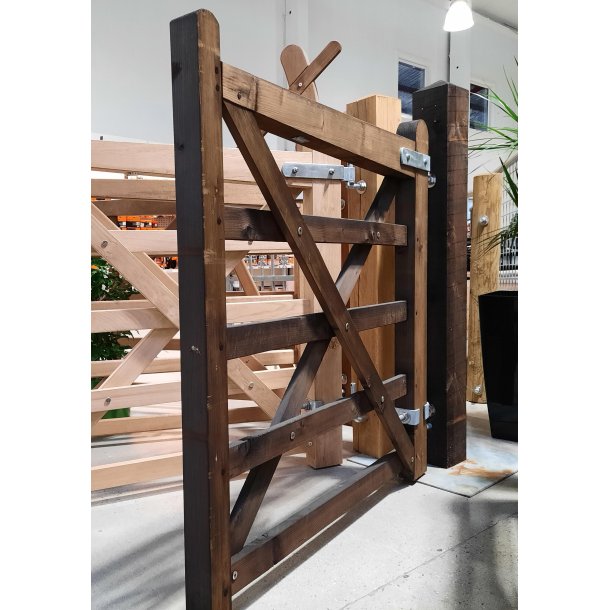 Country House grind, 120cm, gran, svartbrun impregnerad 