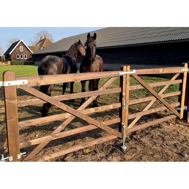 Country House grind, 240cm, gran, brun impregnerad 