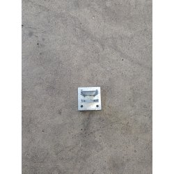 Fodplade til stolpe til panelhegn 60x40 mm, galvaniseret