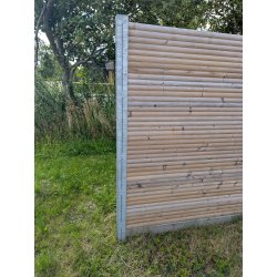 Mellanstolpe fr Decifence och Lund staket, galvaniserad, stakethjd 180-200cm