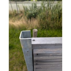 ndstolpe fr Decifence och Lund staket, galvaniserad, till stakethjd 180-200cm