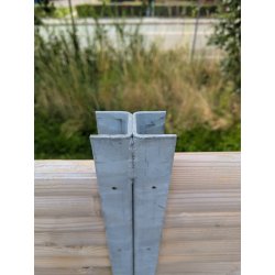 Mellanstolpe fr Decifence och Lund staket, galvaniserad, stakethjd 180-200cm