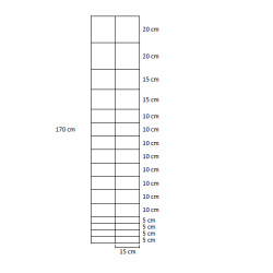 Stlstngsel 170cm/17/15 100m