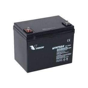 Batteri, Vision 6FM75TD-X, 12V, 75Ah
