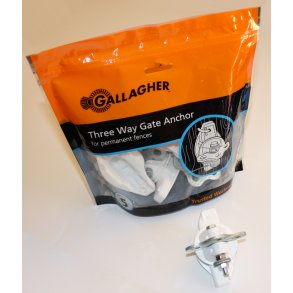 Grindankare, 3 vägs vit, 5 st