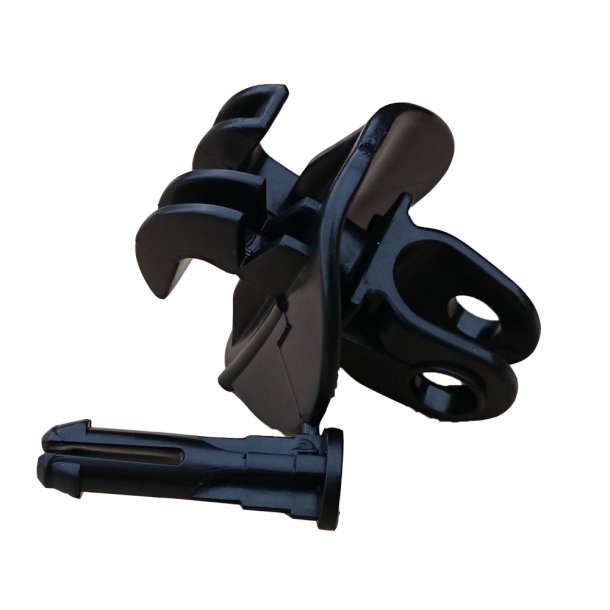 Isolator til sikringsprofil - sort