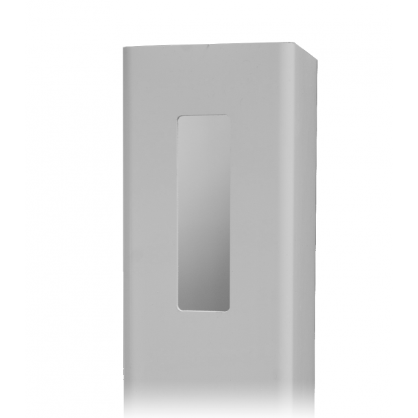 Dallas ndstolpe 3H 27cm H/A vit