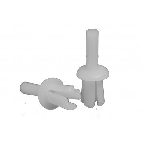 Dalls plastspik till stolptop, vit