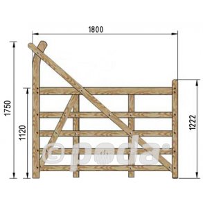 Country Ranger lge 180cm hrdttr VENSTRE