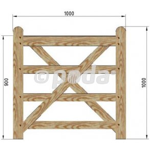 Country Farmer grind 100cm tryckimp