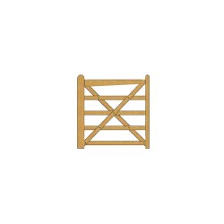 Country House grind, 120cm, gran, grn impregnerad 