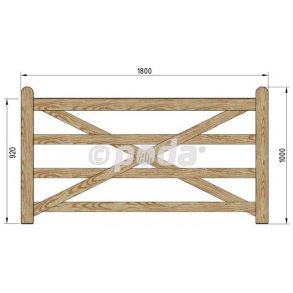 Country Farmer grind 180cm tryckimp