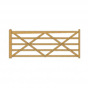 Country House grind, 300cm, gran, grn impregnerad 