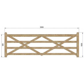 Country Farmer grind 300cm tryckimp