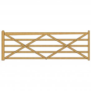 Country House grind, 360cm, gran, grn impregnerad 