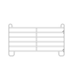 Fngstgrind f&ouml;r h&auml;star/n&ouml;tkreatur 300 x 170 cm