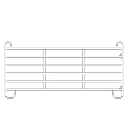 Fngstgrind h&auml;st/n&ouml;t L360xH170cm