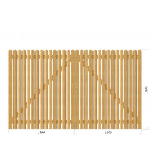 Terndrup grind NYA L300xH180cm