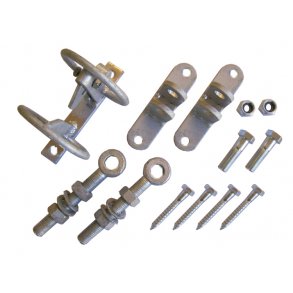 Beslagspaket för teleskopgrind