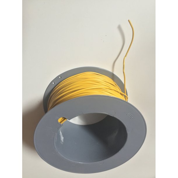 Ledning 1x0,75mm2 100m gul