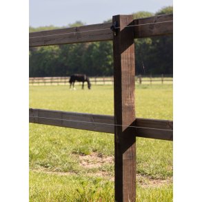 Stngselstolpe 10x10x200cm svartbrun